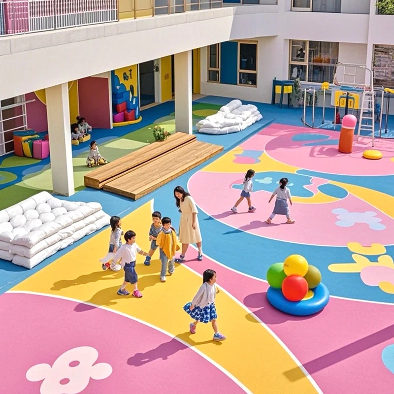 Plast sloja EPDM Sports Surfacr za vrtec